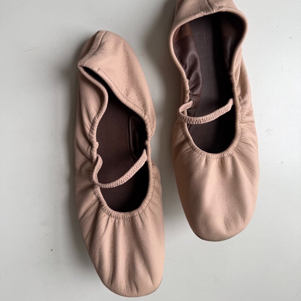 Ruched Ballet Flats